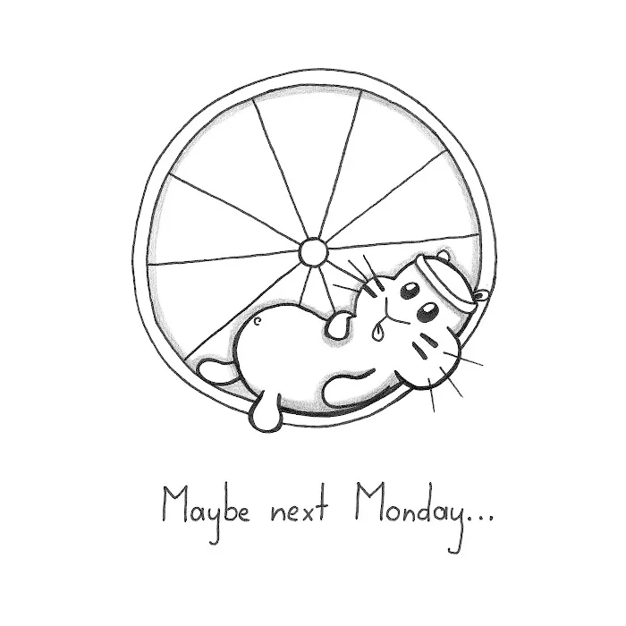 My Girlfriend Draws A Cute Little Creature To Lift Me Up