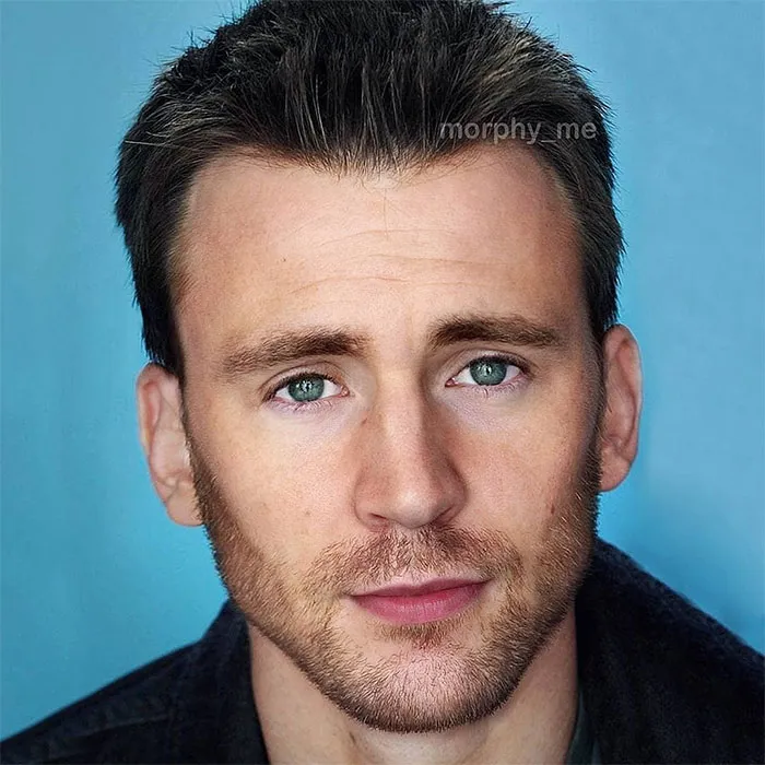 Chris Evans (Captain America) And Tom Hiddleston (Loki)