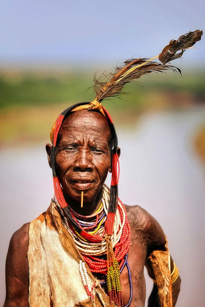 Karo Woman; Omo River, South West Ethiopia