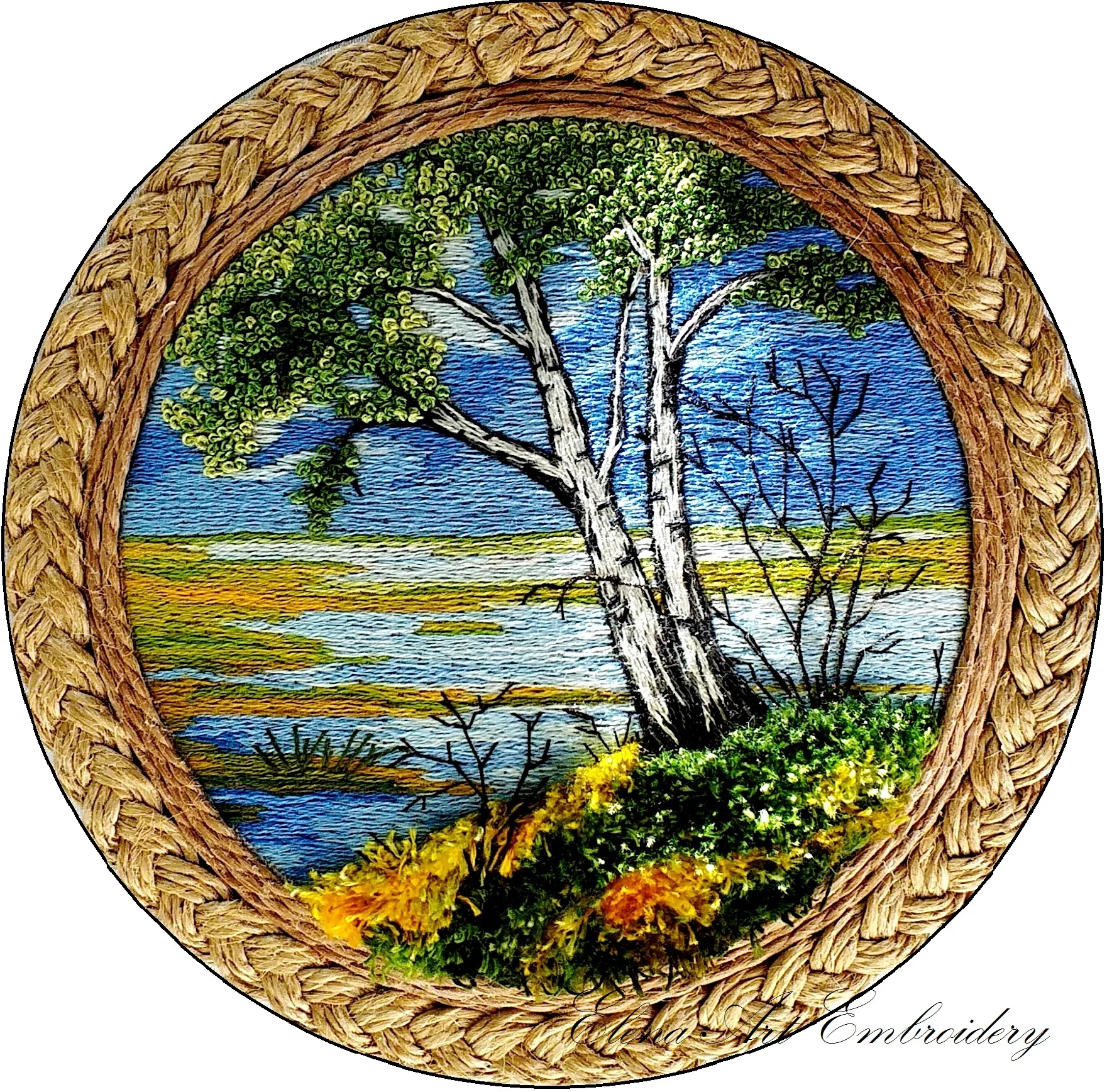 3D Embroidery Landscape.