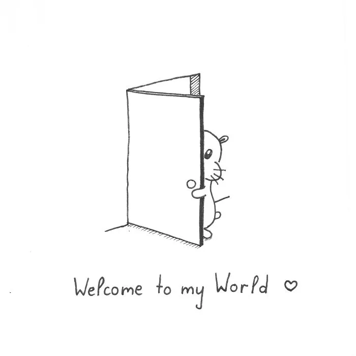 My Girlfriend Draws A Cute Little Creature To Lift Me Up
