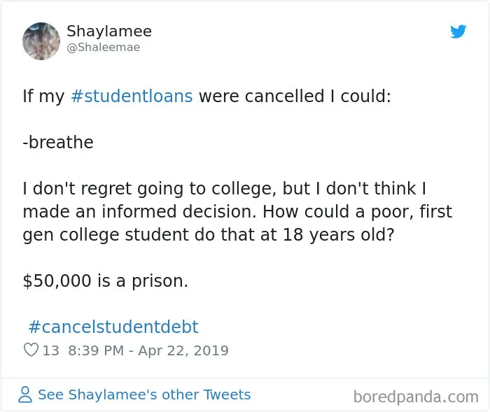 30 Alarming Posts About How The Student Debt System Affects People's Lives And It's Terrible