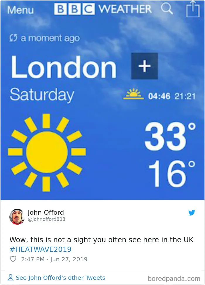 30 Reactions Europeans Had To The Record-Breaking Heatwave