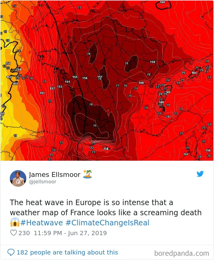 30 Reactions Europeans Had To The Record-Breaking Heatwave