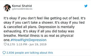 Here Are The 30 Best Responses To #HowIFightDepression