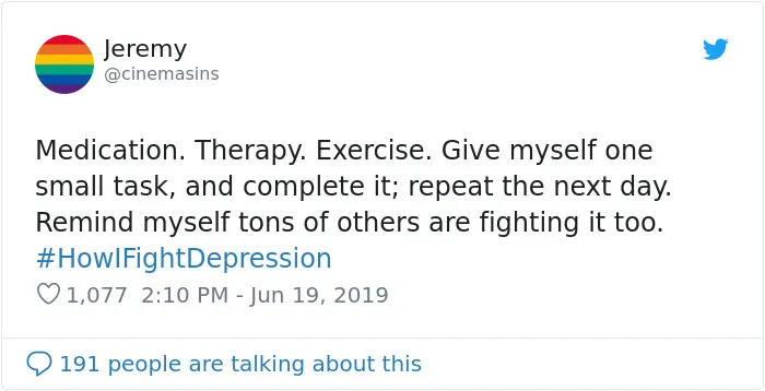 Here Are The 30 Best Responses To #HowIFightDepression