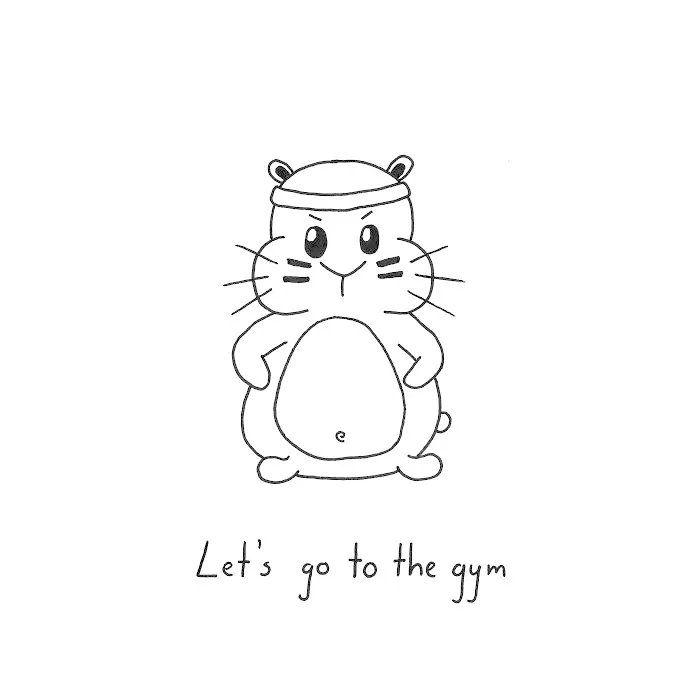 My Girlfriend Draws A Cute Little Creature To Lift Me Up