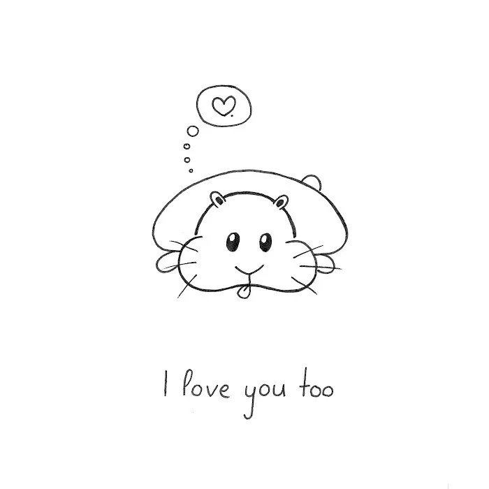 My Girlfriend Draws A Cute Little Creature To Lift Me Up