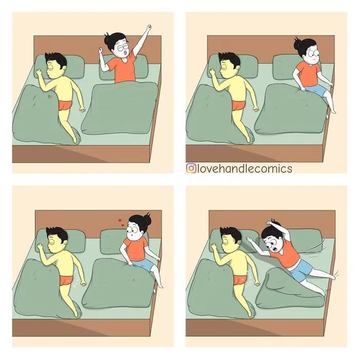 My Wife Is Very Different From Me, Yet We're In Love, So I Illustrated Our Life In 30 Comics