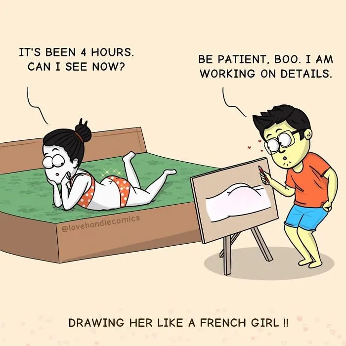 My Wife Is Very Different From Me, Yet We're In Love, So I Illustrated Our Life In 30 Comics