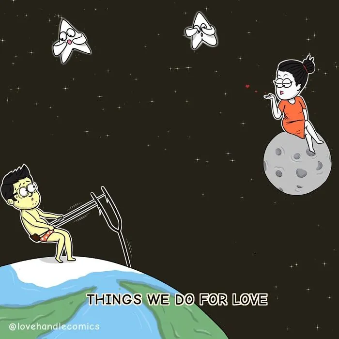My Wife Is Very Different From Me, Yet We're In Love, So I Illustrated Our Life In 30 Comics