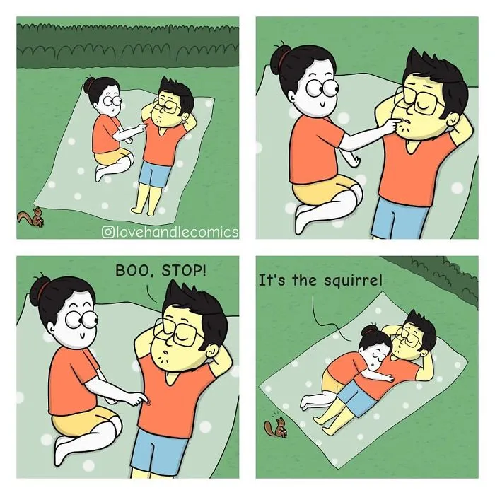 My Wife Is Very Different From Me, Yet We're In Love, So I Illustrated Our Life In 30 Comics
