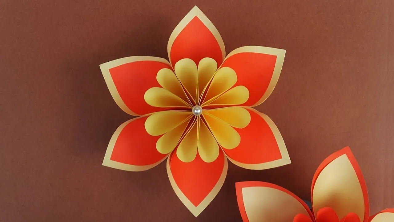 Beautiful Paper Flower Tutorial Step By Step | DIY Paper Flowers | Paper Craft