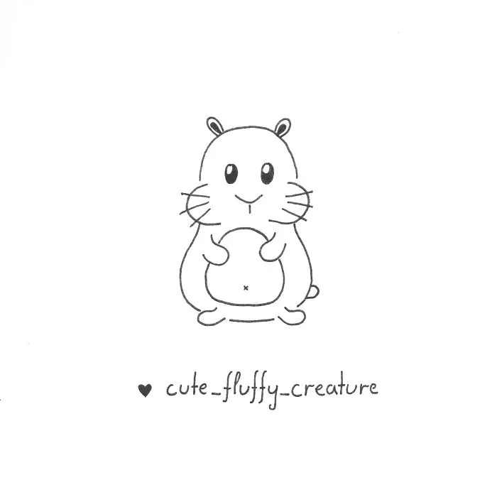 My Girlfriend Draws A Cute Little Creature To Lift Me Up