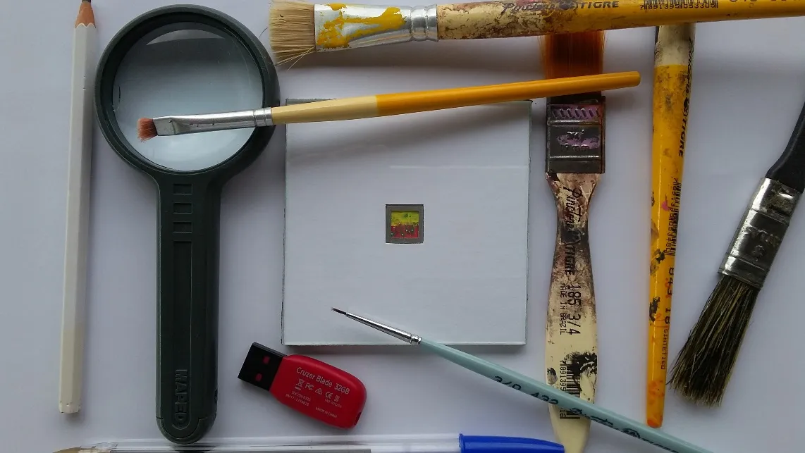 "When The Art Is Smaller Than The Paint Brush."