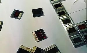 I Have Been Turning Old Slides Into Stained Glass Style Windows.