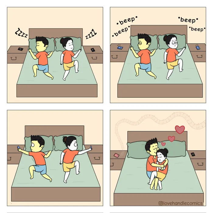 My Wife Is Very Different From Me, Yet We're In Love, So I Illustrated Our Life In 30 Comics