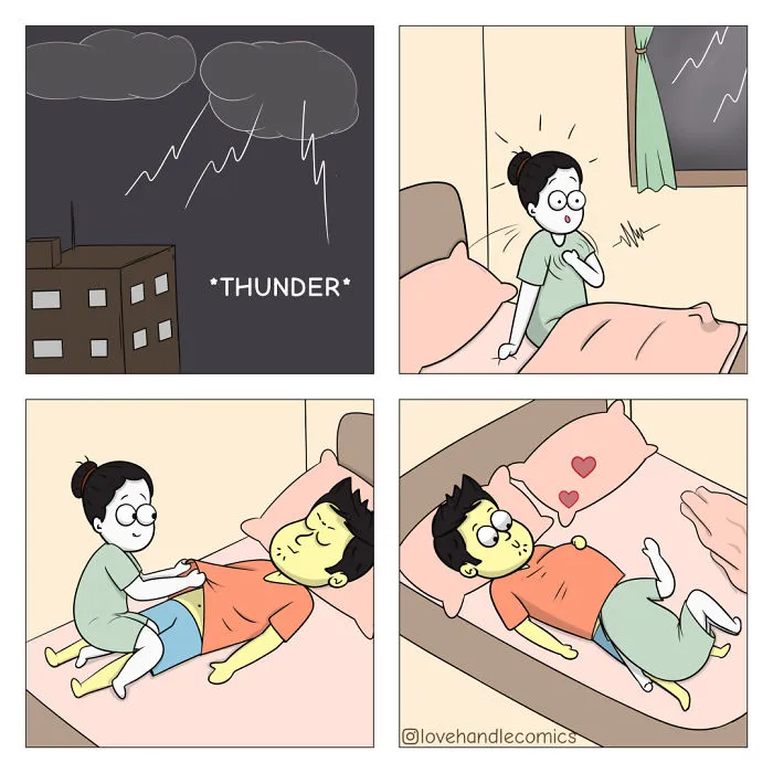 My Wife Is Very Different From Me, Yet We're In Love, So I Illustrated Our Life In 30 Comics