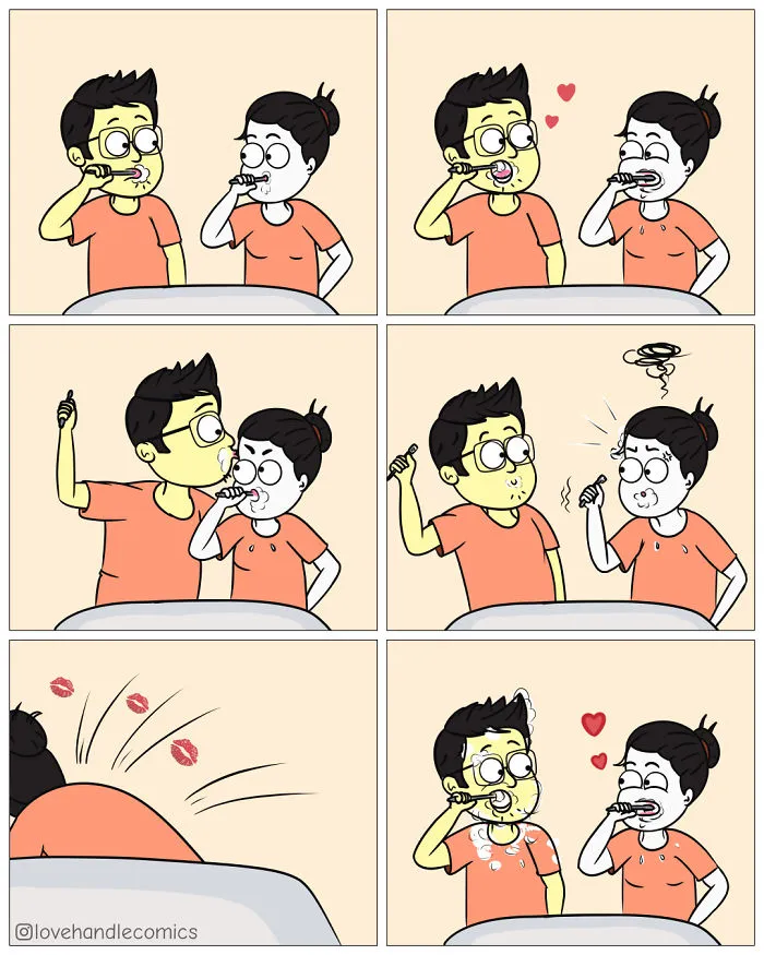 My Wife Is Very Different From Me, Yet We're In Love, So I Illustrated Our Life In 30 Comics