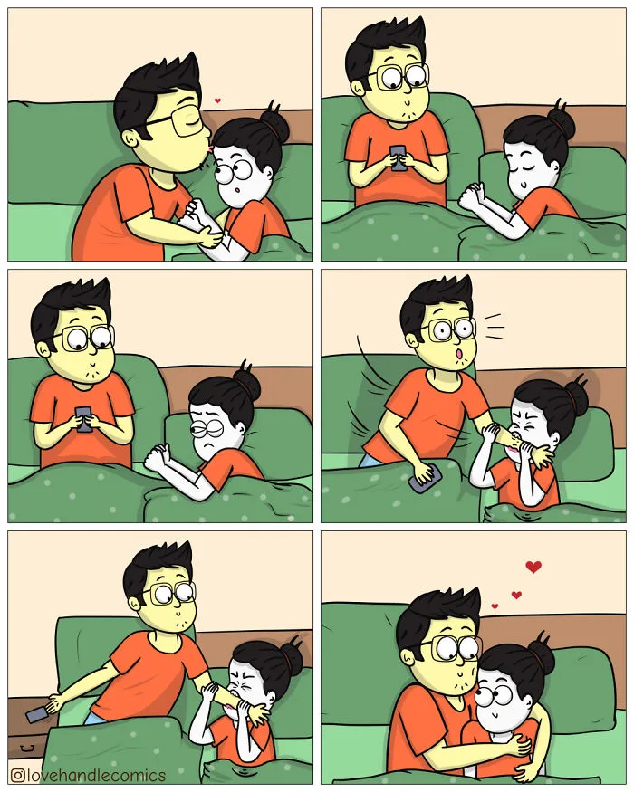 My Wife Is Very Different From Me, Yet We're In Love, So I Illustrated Our Life In 30 Comics