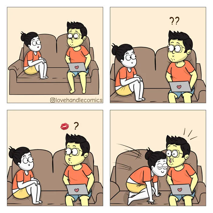 My Wife Is Very Different From Me, Yet We're In Love, So I Illustrated Our Life In 30 Comics