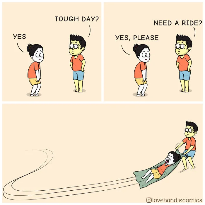 My Wife Is Very Different From Me, Yet We're In Love, So I Illustrated Our Life In 30 Comics