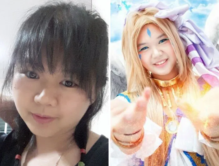 Estos cosplayers asiáticos muestran su sencillo aspecto cuando no van disfrazados (30 imágenes)