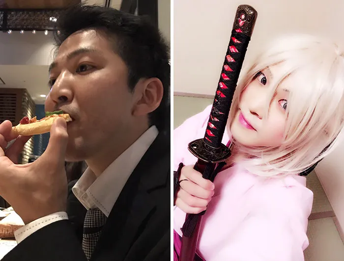 Estos cosplayers asiáticos muestran su sencillo aspecto cuando no van disfrazados (30 imágenes)