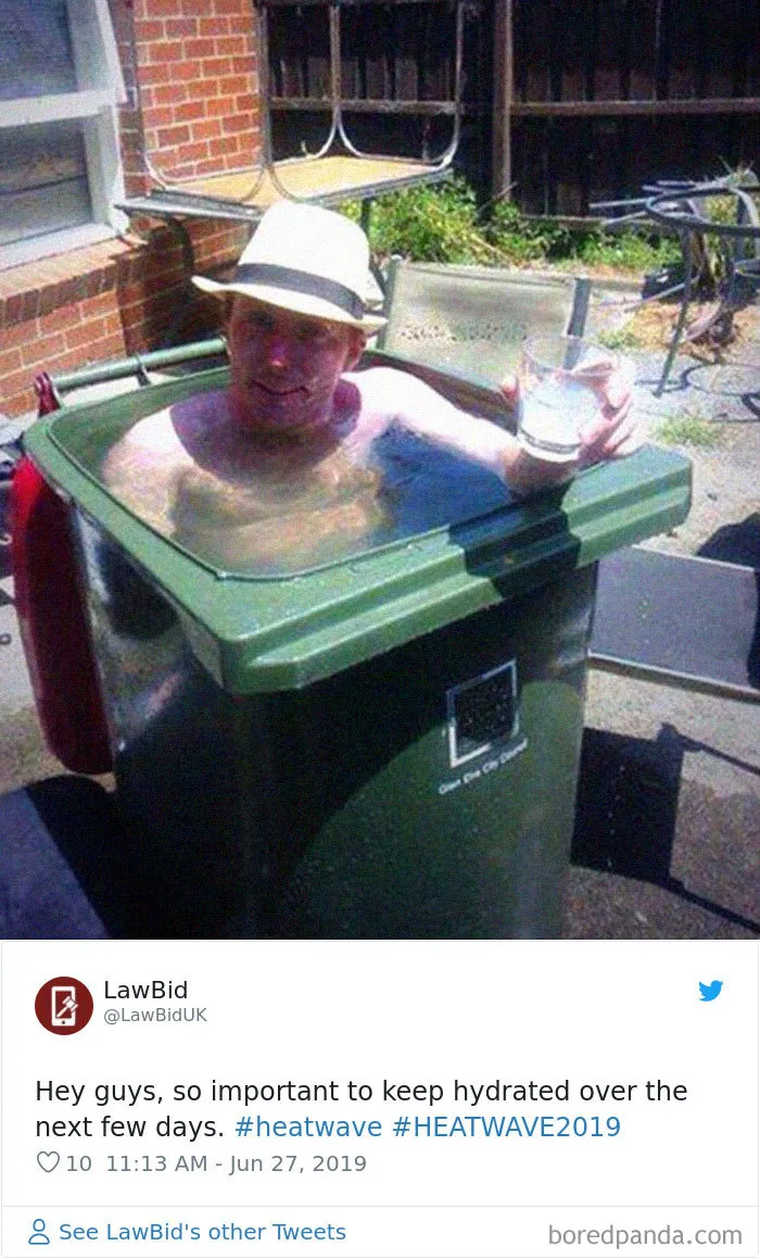 30 Reactions Europeans Had To The Record-Breaking Heatwave