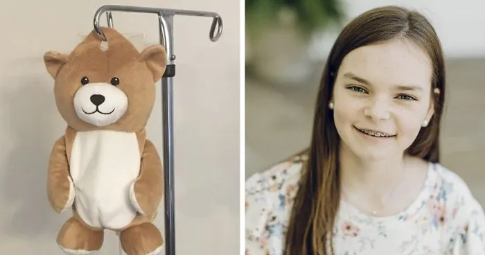 12-Year-Old Girl With Rare Disorder Creates Teddy Bears That Hide IV Bags For Other Young Patients