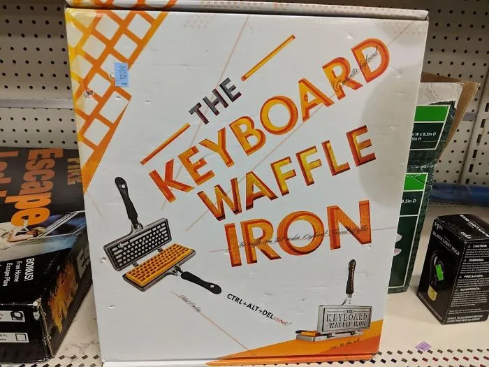 Gofrera en forma de teclado