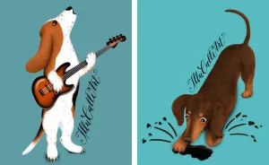 Drawings Of Dog Breeds With A Twist