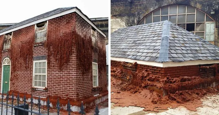 24 Pics Of Reality-Defying Buildings By Alex Chinneck