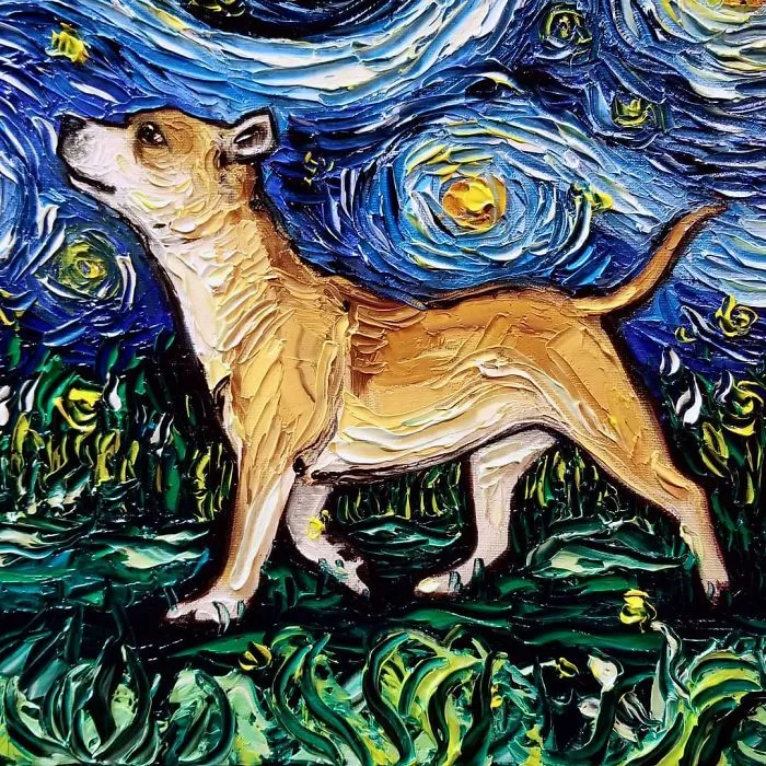 Van-Gogh-Starry-Night-Reimagined-Dogs-Paintings-Aja-Trier