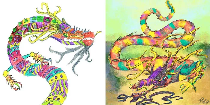 I Invited Artists From All Around The World To Draw Monsters Based on My Kids' Drawings (30 Pics)