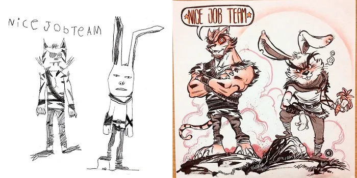 I Invited Artists From All Around The World To Draw Monsters Based on My Kids' Drawings (30 Pics)