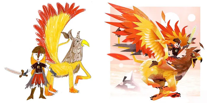 I Invited Artists From All Around The World To Draw Monsters Based on My Kids' Drawings (30 Pics)