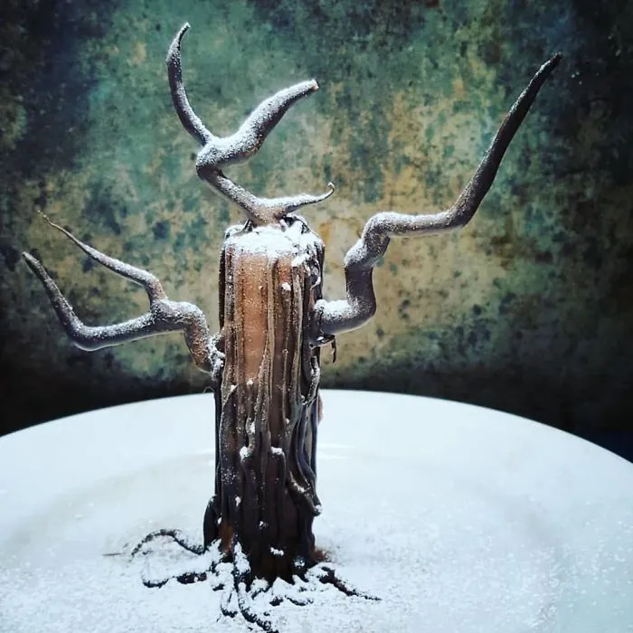 Maple Filled Chocolate Brownie Tree