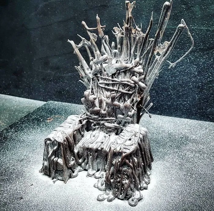 The Chocolate Throne. Filled With Bleeding Strawberry Coulis And Coated In Lustre