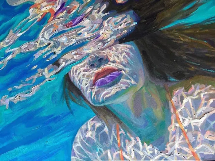 Californian Artist Isabel Emrich Paints Dazzling Depictions Of Women Submerged Underwater