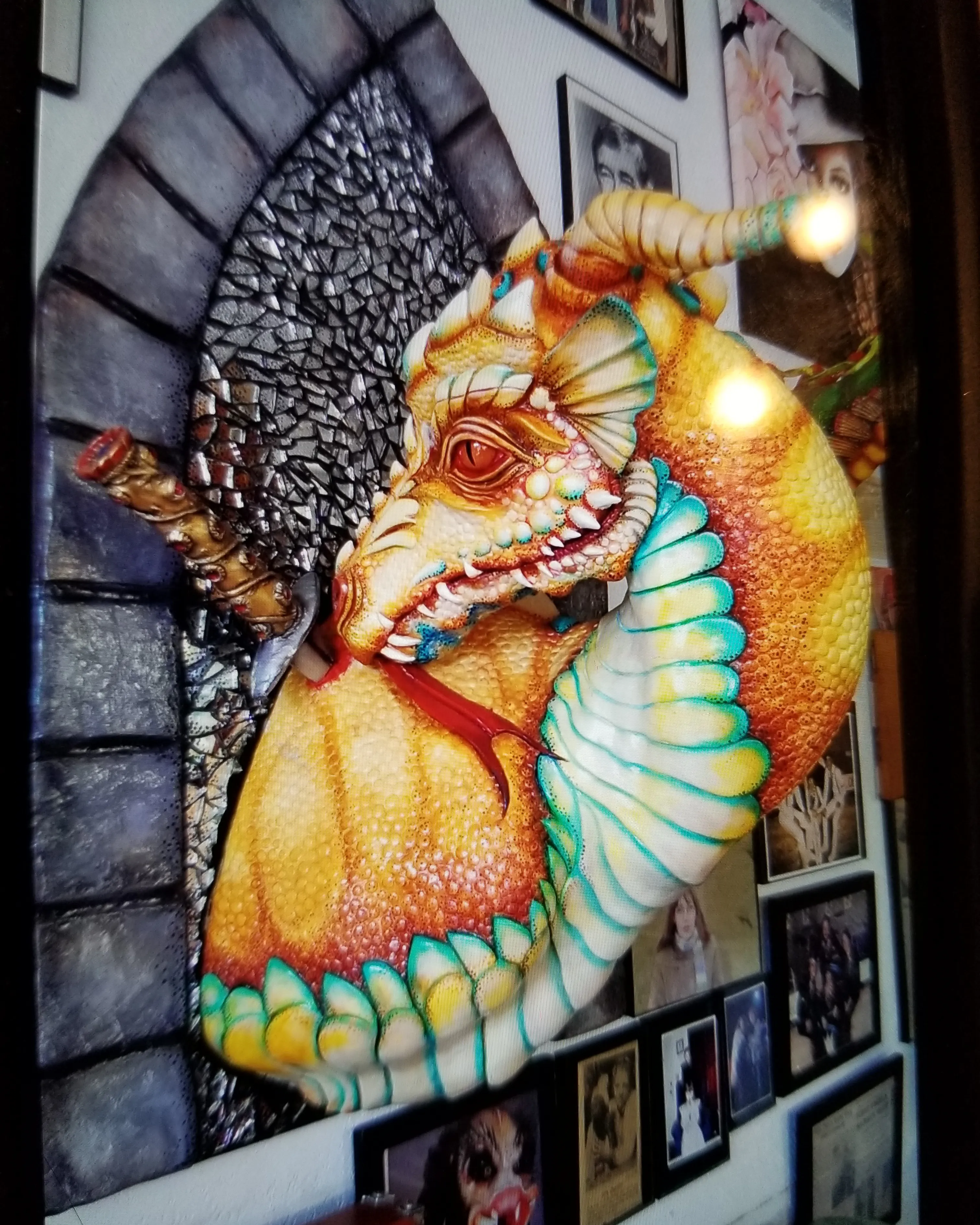 I Sculpt Dragons And Hang Them In My Barber Shop.