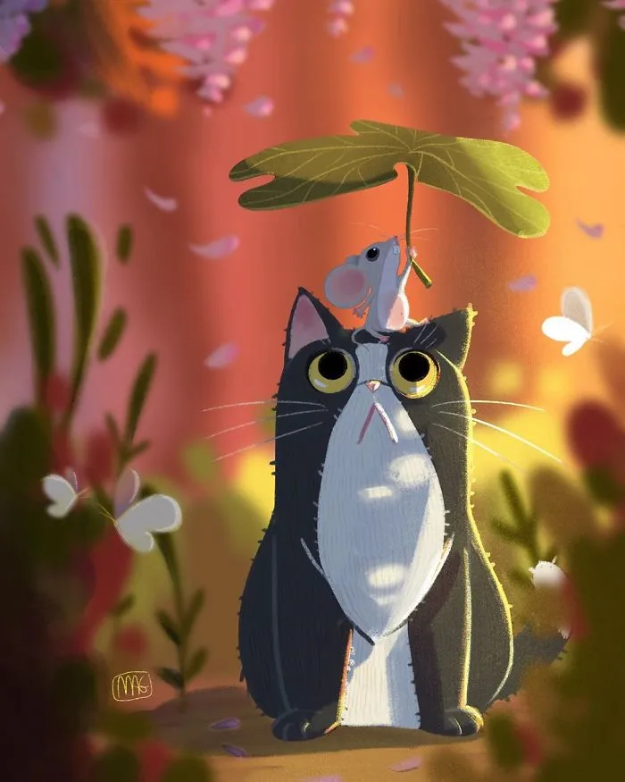 Italian Illustrator Shows The True Colors Of Cats That Prove How Adorable They Can Be (30 Pics)