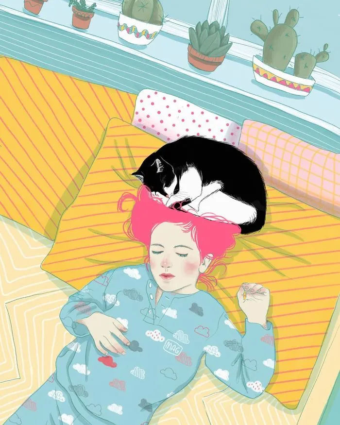 Italian Illustrator Shows The True Colors Of Cats That Prove How Adorable They Can Be (30 Pics)
