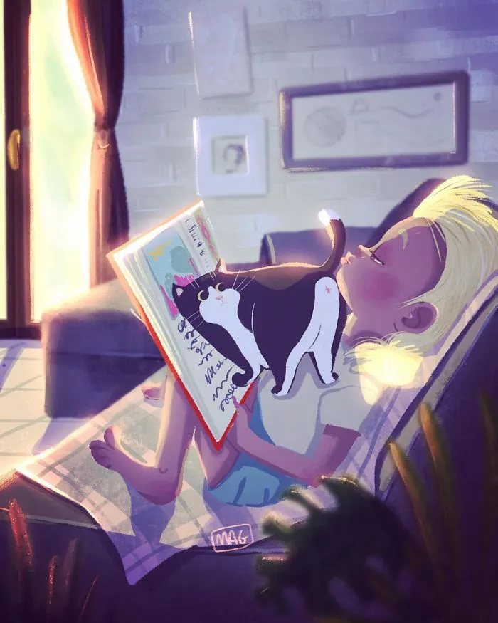 Italian Illustrator Shows The True Colors Of Cats That Prove How Adorable They Can Be (30 Pics)