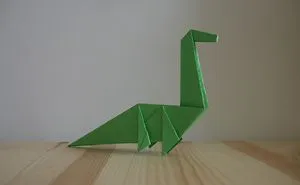 Origami. How To Make A Dinosaur Out Of Paper (Video Lesson)