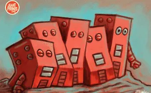 Lightning Bots Illustration Gif