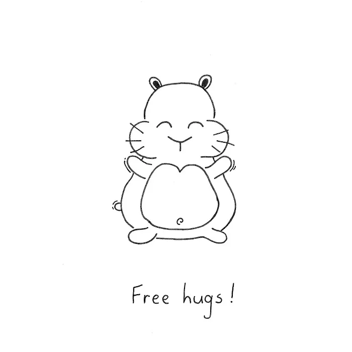 My Girlfriend Draws A Cute Little Creature To Lift Me Up