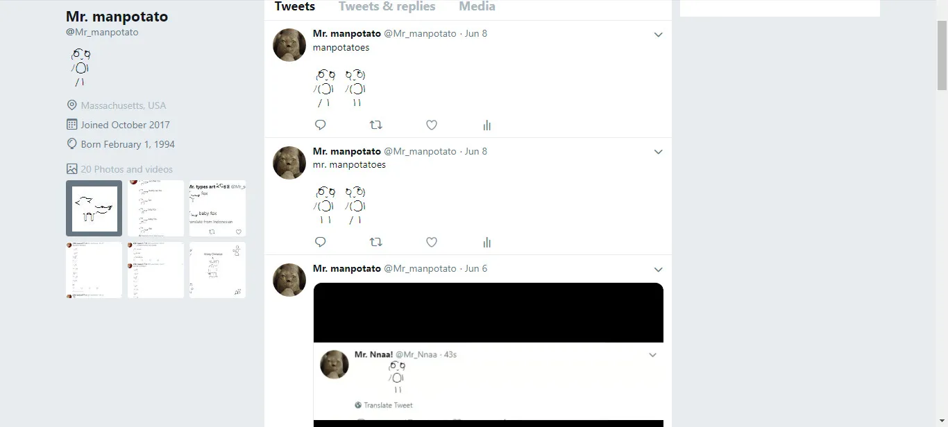 Twitter Art "Drawn" From Typable Characters I Gather And Copy Past Them To Make Art.