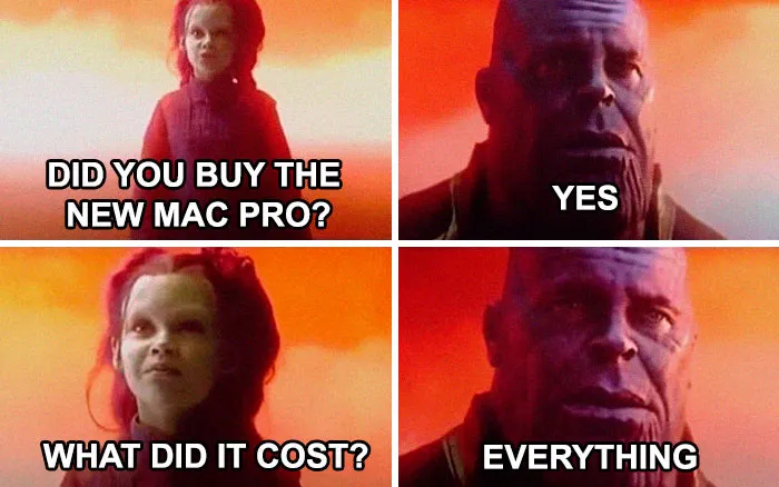 People Are Making Fun Of Apple's New $999 Monitor Stand And Mac Pro With 30 Hilarious Memes