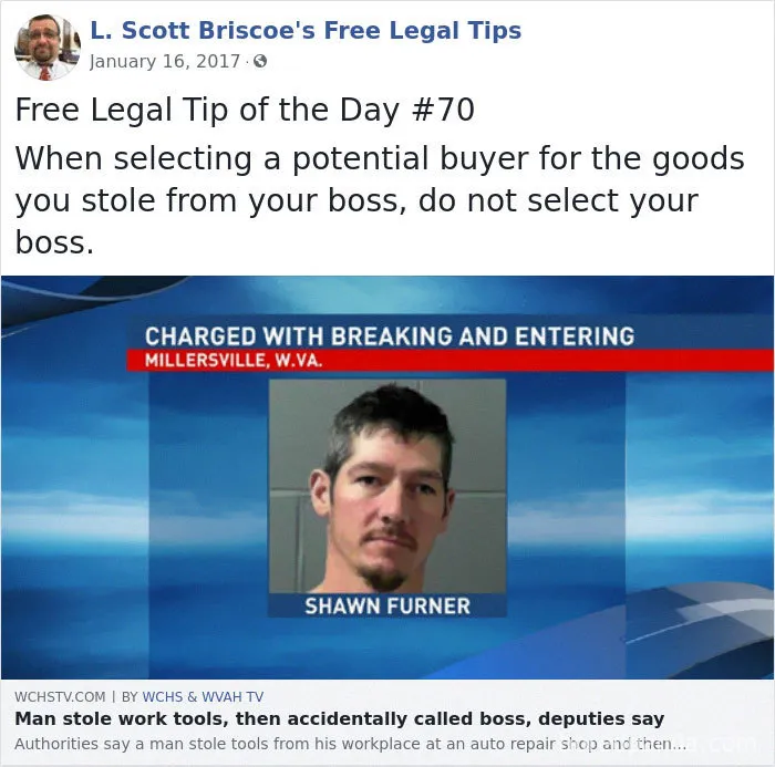 Lawyer Posts Hilarious Legal Advice Based On Crazy Things He's Seen In Over 20 Years Of Experience (30 New Pics)